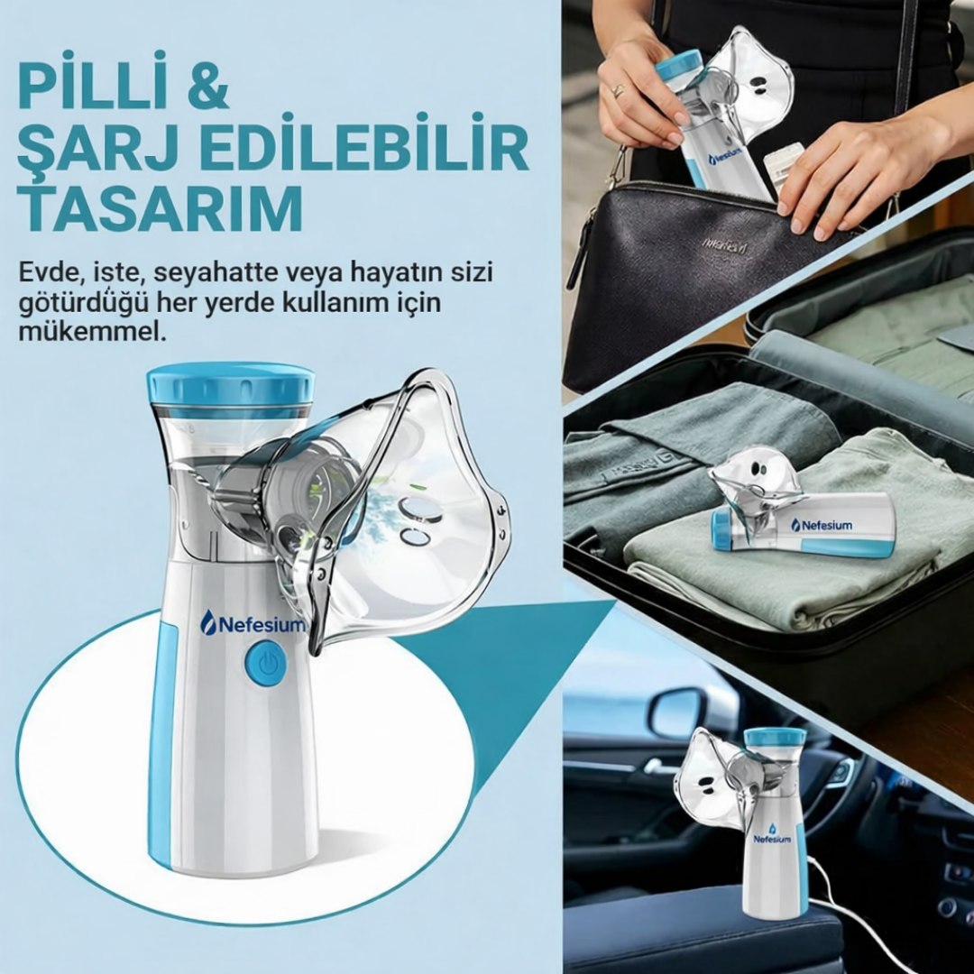 Nefesium Taşınabilir Mesh Nebulizatör