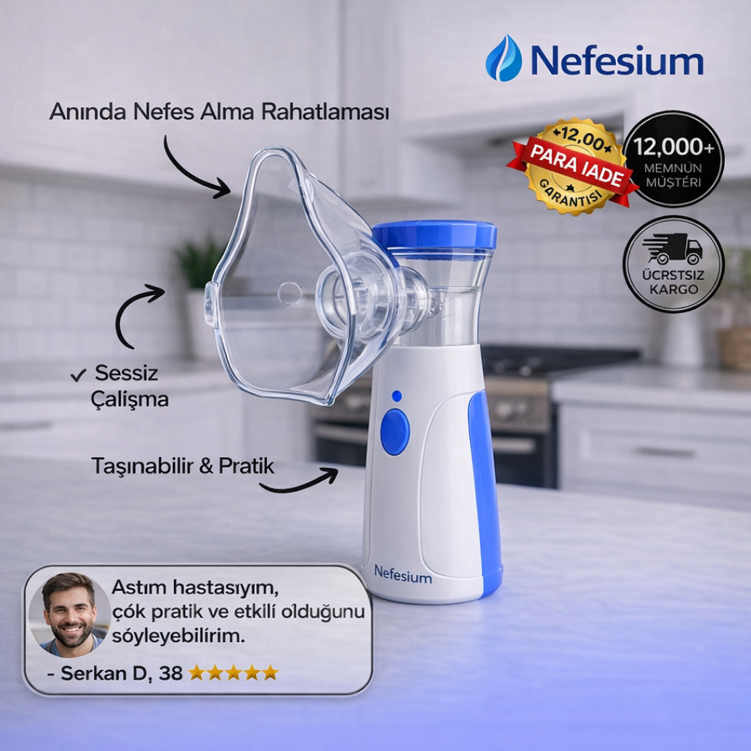 Nefesium Taşınabilir Mesh Nebulizatör