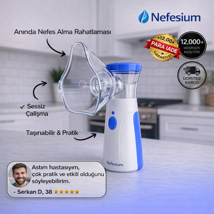 Nefesium Taşınabilir Mesh Nebulizatör