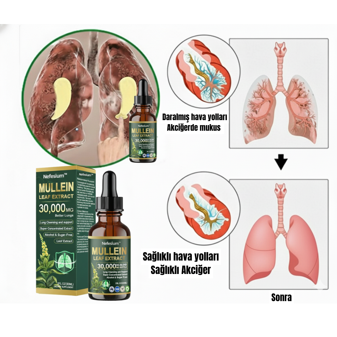 Nefesium -  Bitkisel Akciğer Temizleyici Sıvı Damla